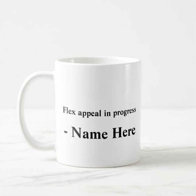 Taza De Café Lema motivacional Típográfico personalizado (Izquierda)