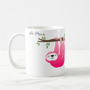 Taza De Café Lema rosa sé mía... aguanta conmigo Mug.