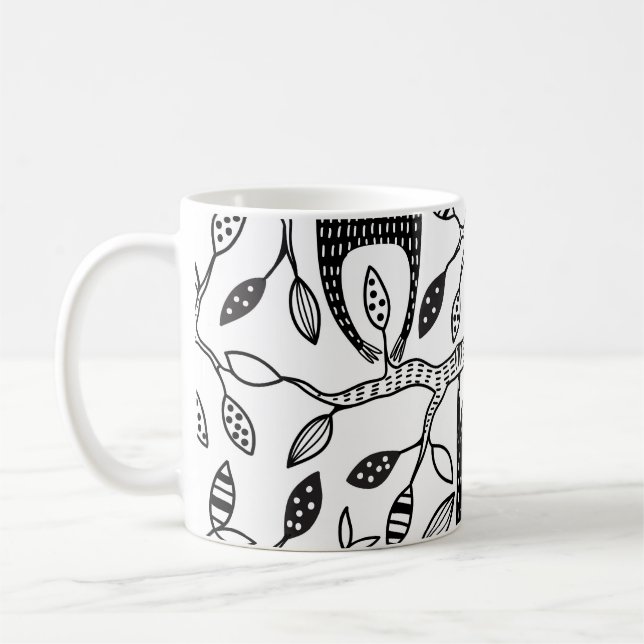 Taza De Café Lemas enfriadas: Patrón animal lindo. (Izquierda)