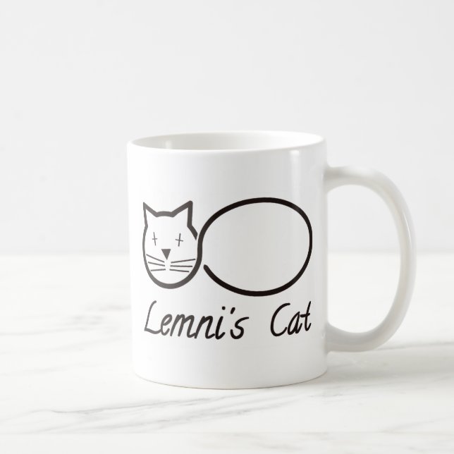 Taza De Café lemniscata el gato de lemni (Derecha)