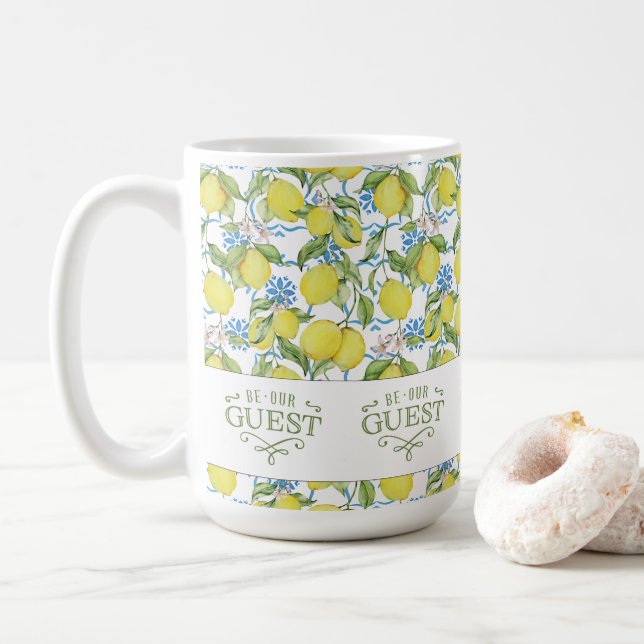 Taza De Café Lemon Be Our Guest Mug (Con donut)