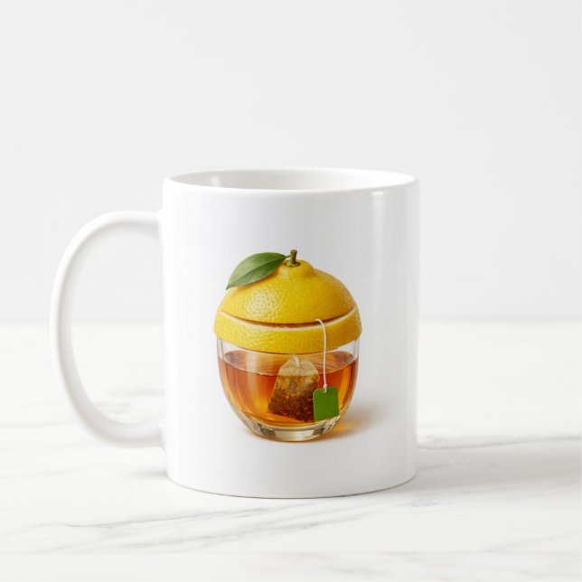 Taza De Café Lemon tea glass Mug - Minimal kitchen design (Izquierda)
