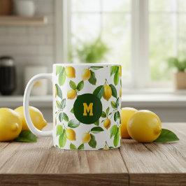 Taza De Café Lemon Zest Pattern