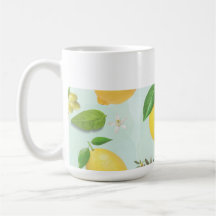 Lemones mediterráneos y aceitunas Cocina Café Mug