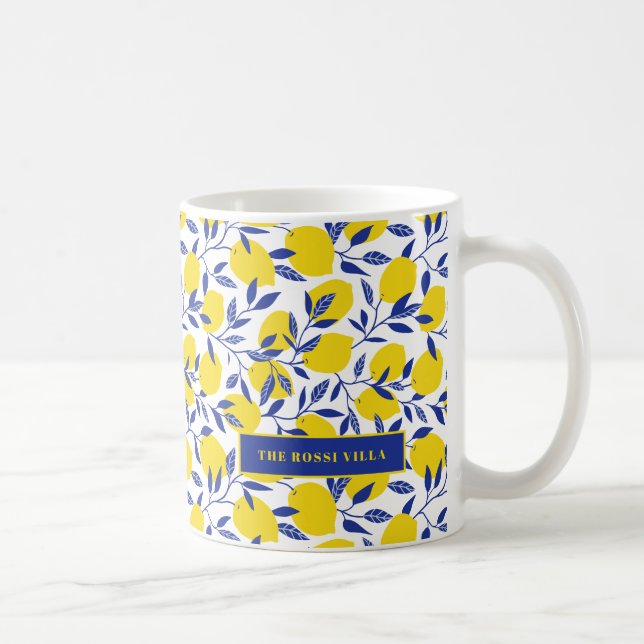Taza De Café Lemons Tropical Mediterráneo Toscana (Derecha)