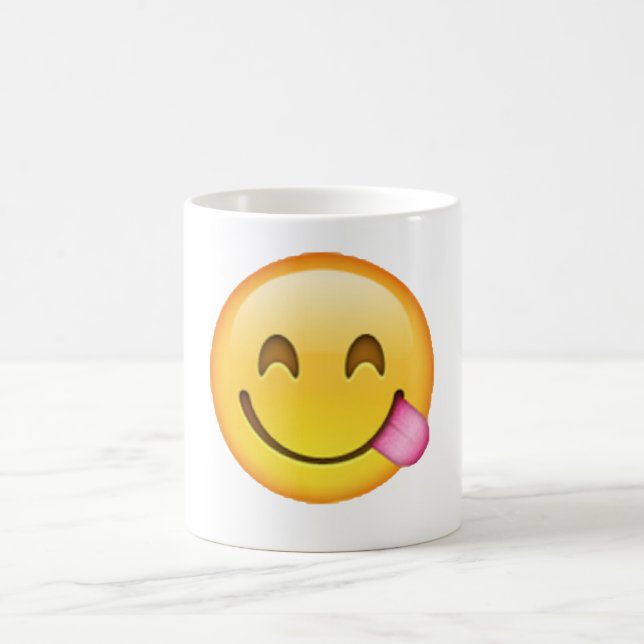 Taza De Café Lengua atascada - Emoji (Centro)