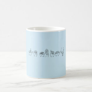 TAZA DE CAFÉ LENGUA DE SEÑAS LESBIANA