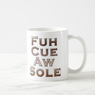 Taza De Café Lenguado del Aw de la señal de Fuh