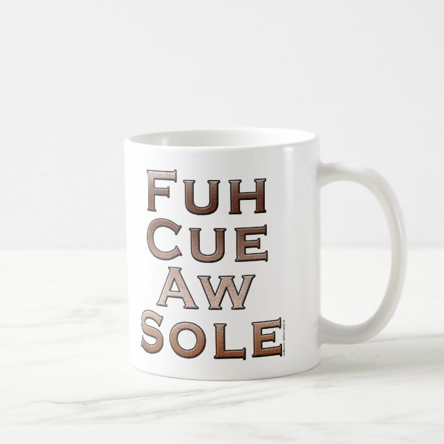 Taza De Café Lenguado del Aw de la señal de Fuh (Derecha)