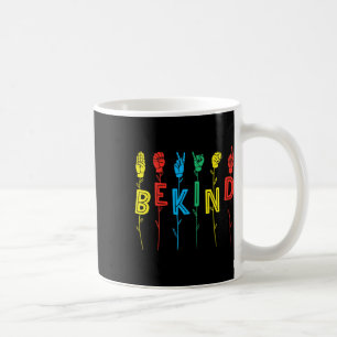 Taza De Café Lenguaje de Rótulo amable mano Autismo Concienciac