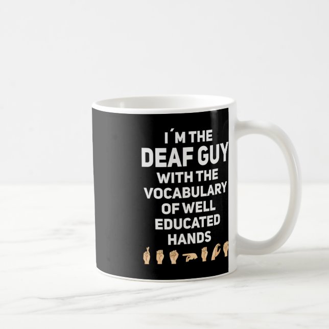 Taza De Café Lenguaje de Rótulo mano ASL Gesto de la mano Conci (Derecha)