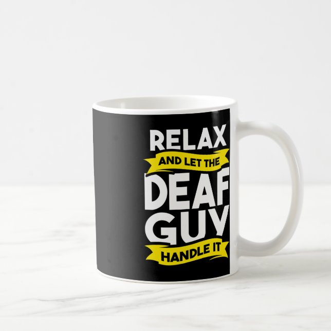 Taza De Café Lenguaje de Rótulo Pérdida de audición para la tom (Derecha)