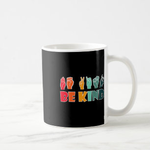 Taza De Café Lenguaje de señas americano amable Asl Conciencia 