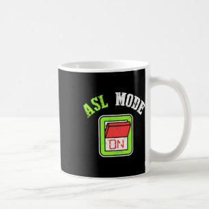 Taza De Café Lenguaje de señas americano Asl Soy sordo Concienc