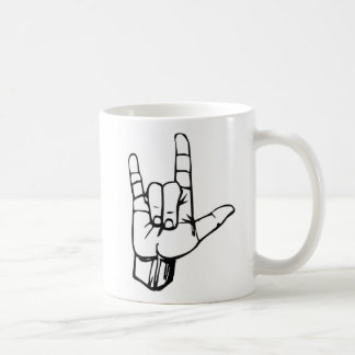 Taza De Café Lenguaje de signos americano - te amo