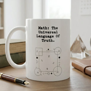 Taza De Café Lenguaje Universal Matemático Educador de Verdad