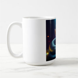 Taza De Café Lengüetazo de serpiente víbora plateada
