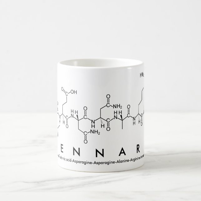 Taza De Café Lennard peptide nombre mug (Centro)