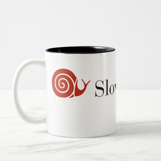 Taza de café lenta del dos-tono de la comida NYC (Izquierda)