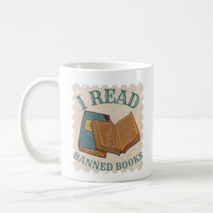 Taza De Café leo libros prohibidos amante de libros antiguos