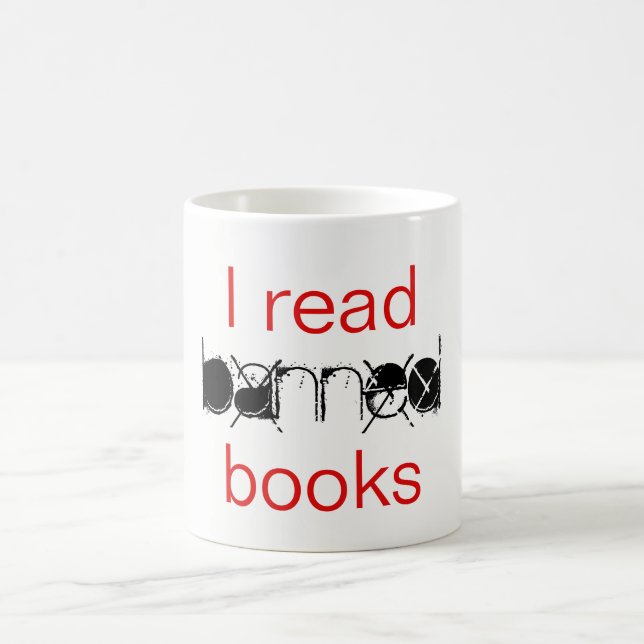 Taza De Café Leo libros prohibidos Mug (Centro)