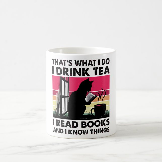 Taza De Café Leo libros y sé cosas (Centro)