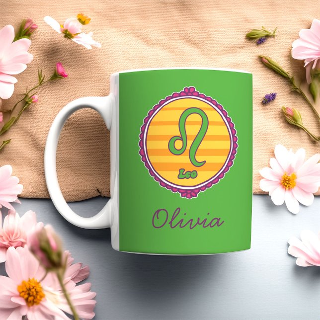 Taza De Café Leo Retro Personalizado (Subido por el creador)