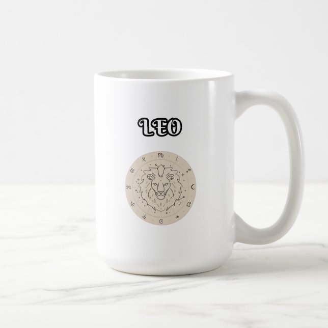 Taza De Café leo zodiac (Derecha)