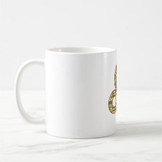 Taza De Café Leo Zodiac - Oro tribal