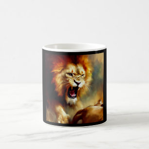 Taza De Café León (10) Gato salvaje