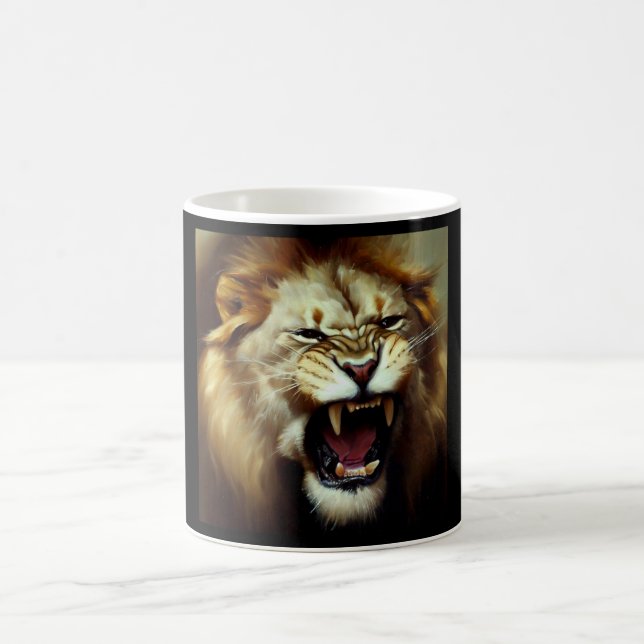 Taza De Café León (9) Gato salvaje (Centro)