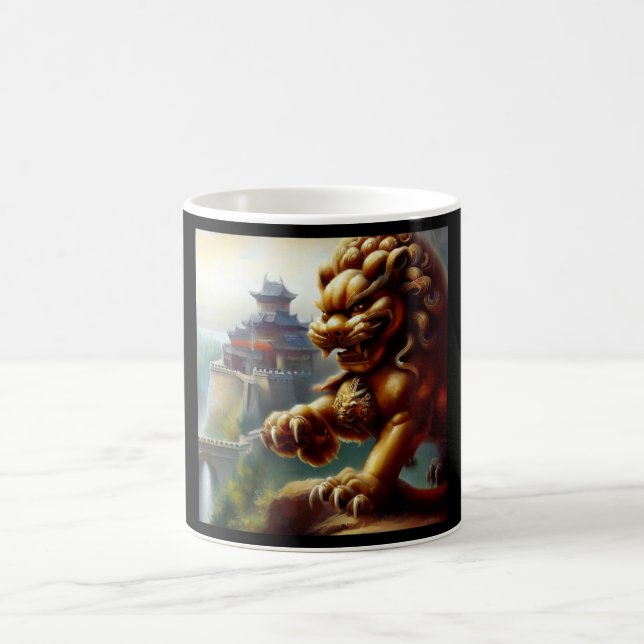 Taza De Café León alimentario chino (12) (Centro)