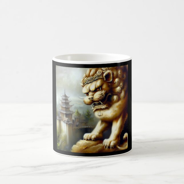 Taza De Café León alimentario chino (19) (Centro)
