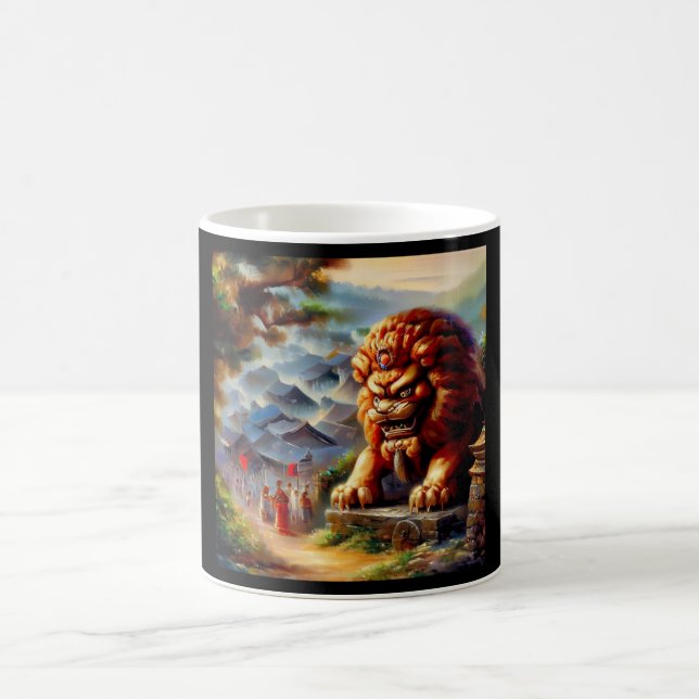 Taza De Café León alimentario chino (29) (Centro)