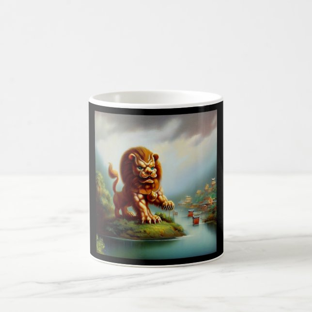 Taza De Café León alimentario chino (35) (Centro)