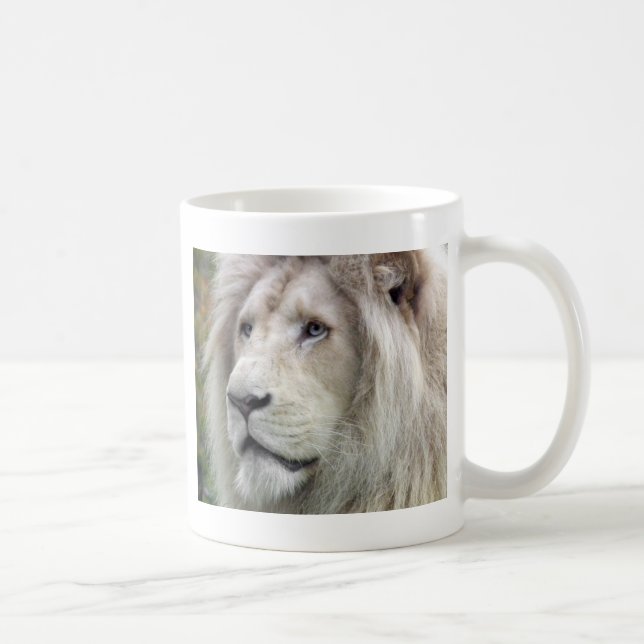 Taza De Café León blanco (Derecha)