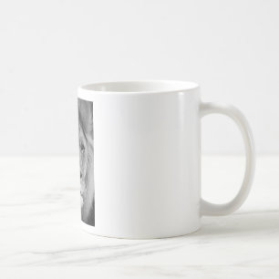 Taza De Café León blanco y negro