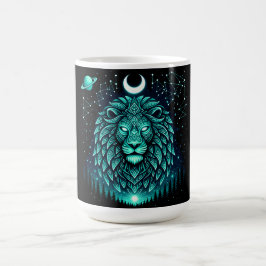 Taza De Café León Celeste – Galaxia de Fauna Silvestre Rey Cósm