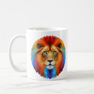 Taza De Café León colorido