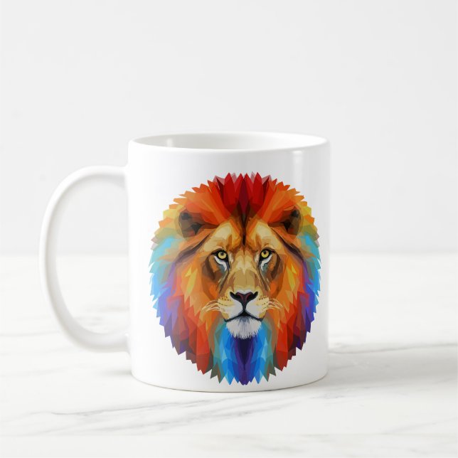 Taza De Café León colorido (Izquierda)