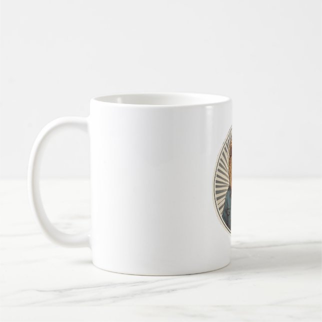 Taza De Café León con gafas de sol (Izquierda)