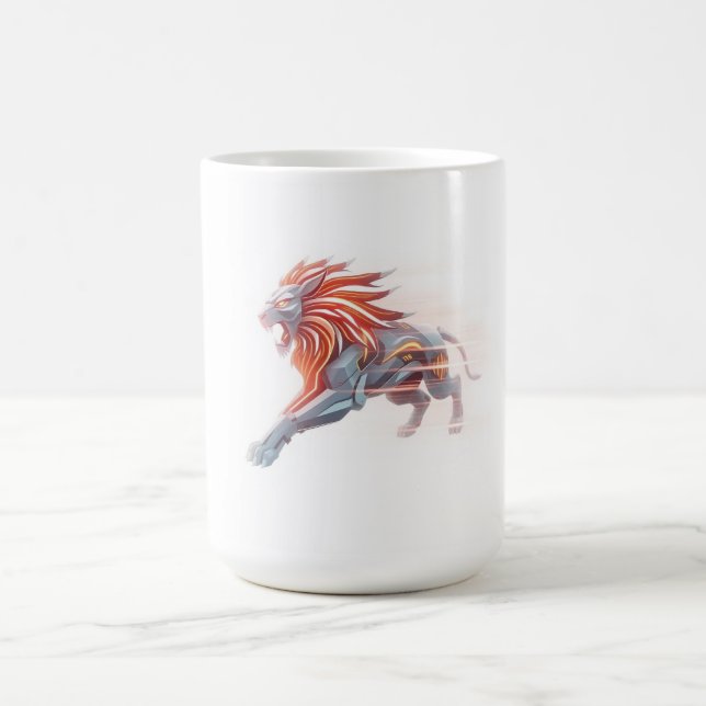 Taza De Café León Corriendo (Centro)