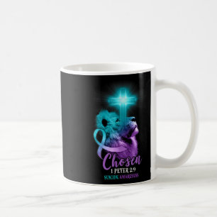 Taza De Café León cristiano cruza la biblia religiosa versus su