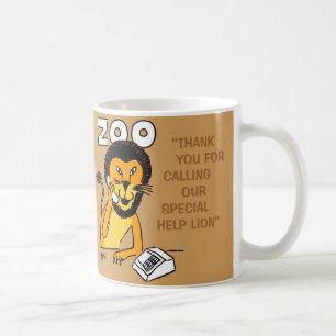 Taza De Café León de ayuda especial