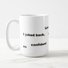 Taza De Café León de estrella de Leo texto ingenioso para uso d