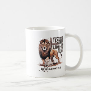 Taza De Café León De Judá Yeshua Jesús Biblia Christi Religioso