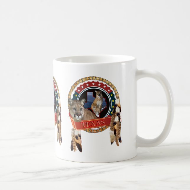Taza De Café León de montaña de Texas (Derecha)