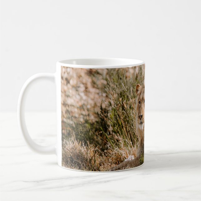 TAZA DE CAFÉ LEÓN EN LA GRASA (Izquierda)
