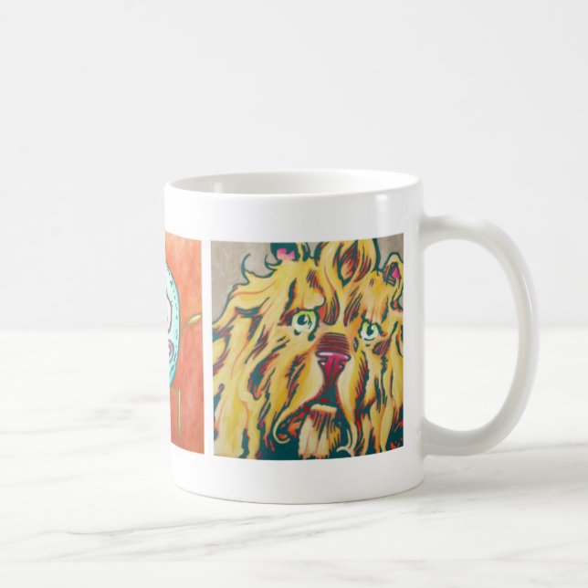 Taza de café - león, espantapájaros, hombre de la (Derecha)
