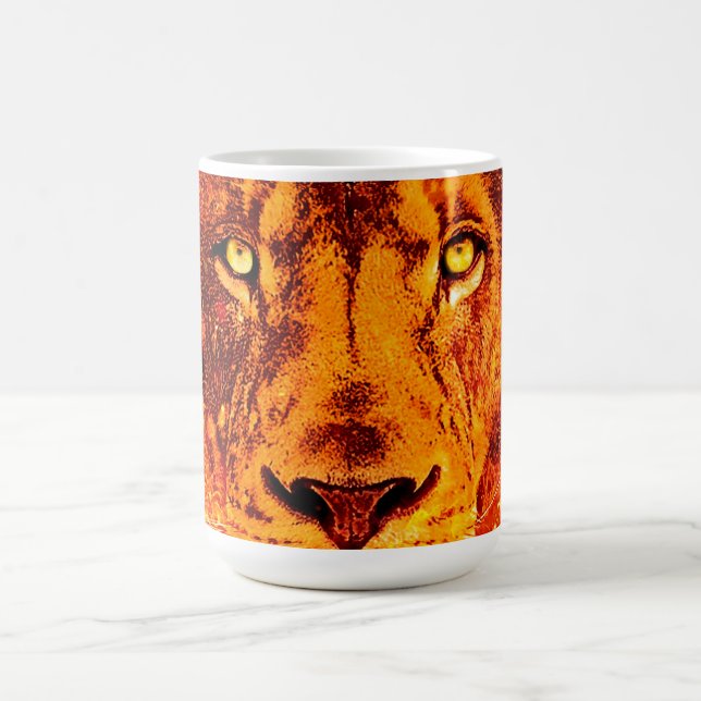 Taza De Café León flamante de Judá Pentecostés (Centro)